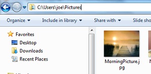 Bluetooth - Default Picture File Folder