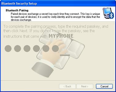 Bluetooth Security Setup - Create Passkey