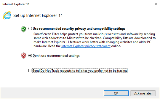 IE 11 Set Up - Security Settings