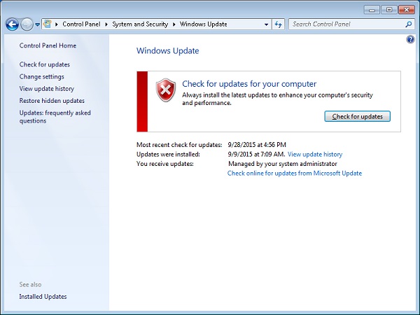 Windows 7 - Windows Update