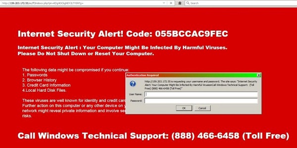 055BCCAC9FEC Malware Fake Alert from Yahoo! Mail