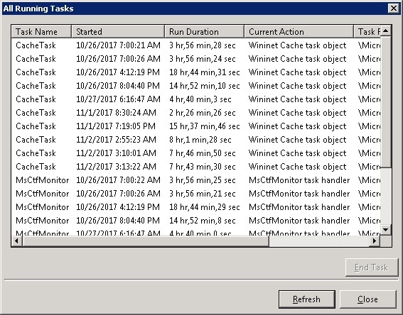 Windows Server 2008 - Running Scheduled Tasks