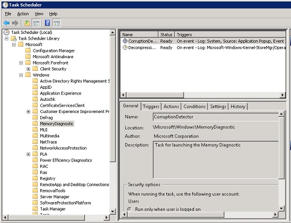 où se trouvent les tâches planifiées dans Windows 2008
