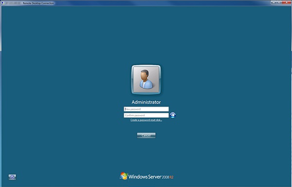 Windows Server 2008 Start Screen