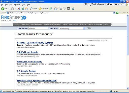IE Search Hijacker Example
